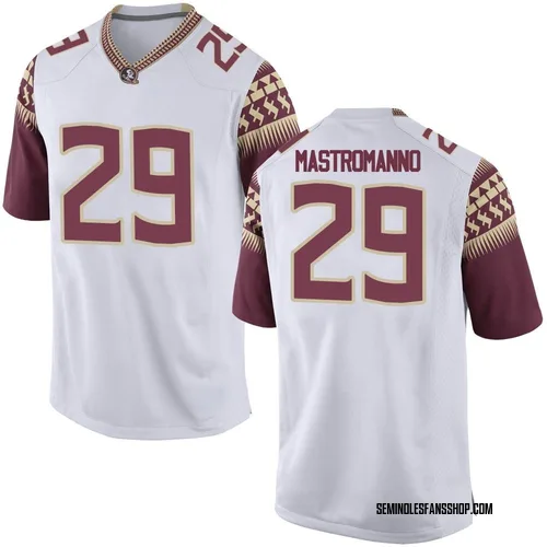 Men's Nike Alex Mastromanno Florida State Seminoles Replica White Football College Jersey