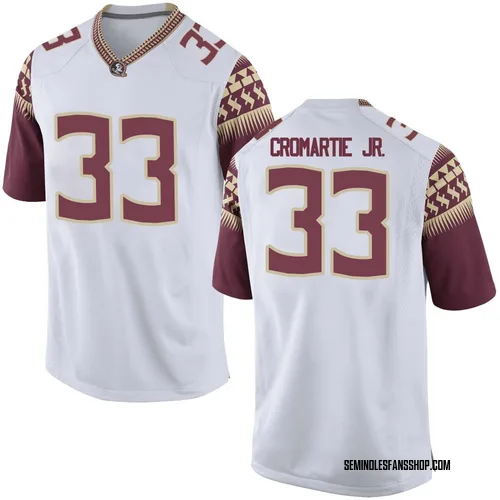 Men's Nike Antonio Cromartie Jr. Florida State Seminoles Replica White Football College Jersey
