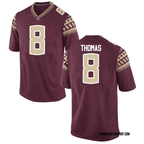 Men's Nike Azareye'h Thomas Florida State Seminoles Game Garnet Football College Jersey