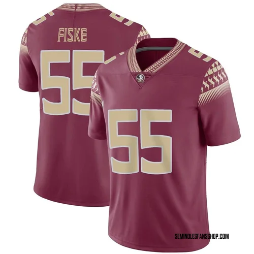 Men's Nike Braden Fiske Florida State Seminoles Limited Garnet Football Jersey