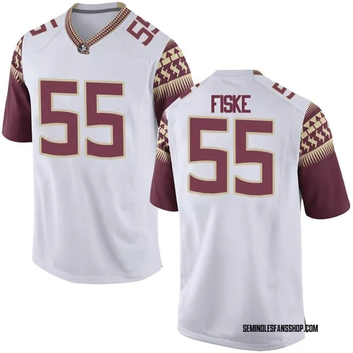 Men's Nike Braden Fiske Florida State Seminoles Replica White Football College Jersey