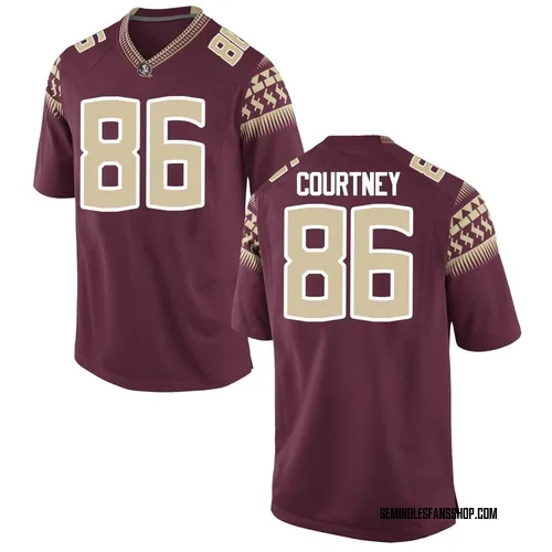 Men's Nike Brian Courtney Florida State Seminoles Replica Garnet Football College Jersey
