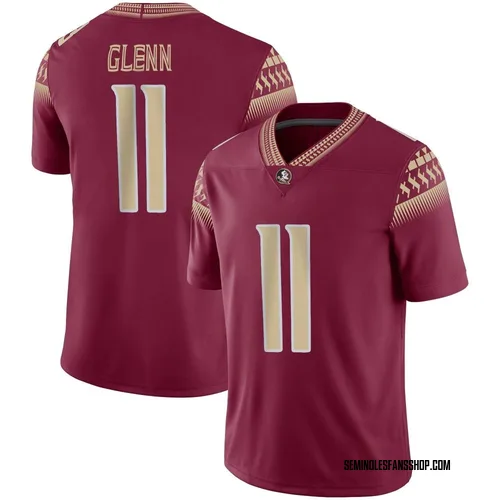 Men's Nike Brock Glenn Florida State Seminoles Game Garnet Football Jersey