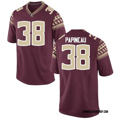 Men's Nike Cade Papineau Florida State Seminoles Replica Garnet Football College Jersey