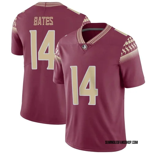 Men's Nike Cai Bates Florida State Seminoles Limited Garnet Football Jersey