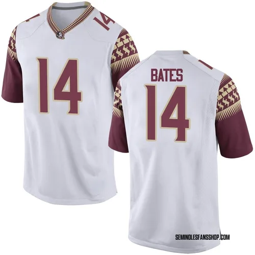 Men's Nike Cai Bates Florida State Seminoles Replica White Football College Jersey