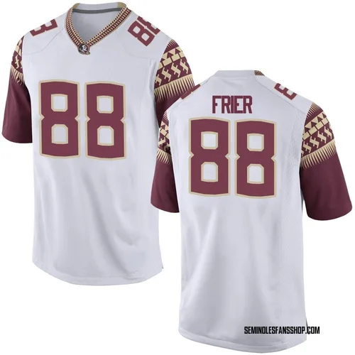 Men's Nike Camdon Frier Florida State Seminoles Replica White Football College Jersey