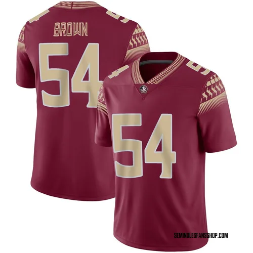 Men's Nike Chastan Brown Florida State Seminoles Game Brown Garnet Football Jersey