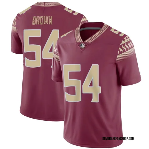 Men's Nike Chastan Brown Florida State Seminoles Limited Brown Garnet Football Jersey