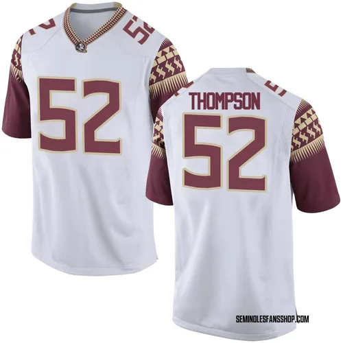Men's Nike Chavez Thompson Florida State Seminoles Replica White Football College Jersey