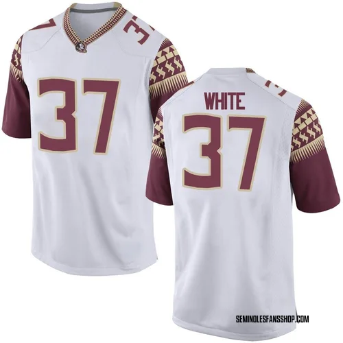 Men's Nike Christian White Florida State Seminoles Replica White Football College Jersey