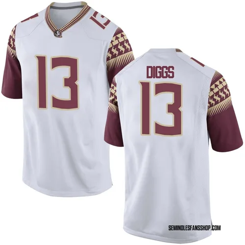 Men's Nike Deamontae Diggs Florida State Seminoles Game White Football College Jersey