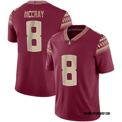 Men's Nike Deante McCray Florida State Seminoles Game Garnet Football Jersey