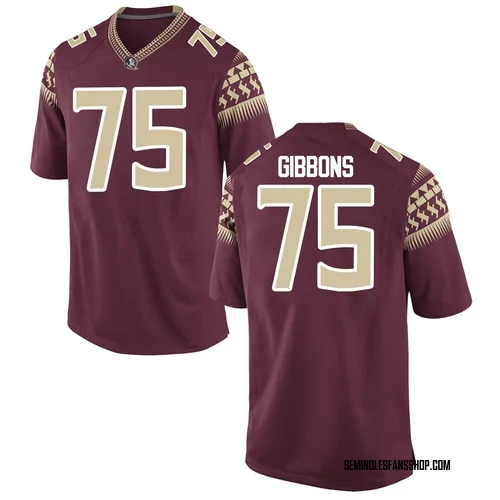 Men's Nike Dillan Gibbons Florida State Seminoles Replica Garnet Football College Jersey