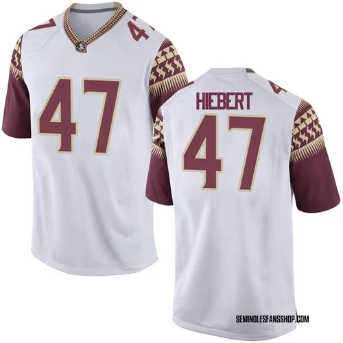 Men's Nike Donny Hiebert Florida State Seminoles Replica White Football College Jersey