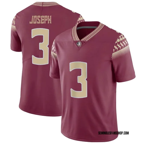 Men's Nike Edwin Joseph Florida State Seminoles Limited Garnet Football Jersey