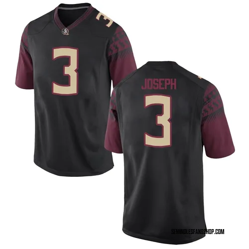 Men's Nike Edwin Joseph Florida State Seminoles Replica Black Football College Jersey