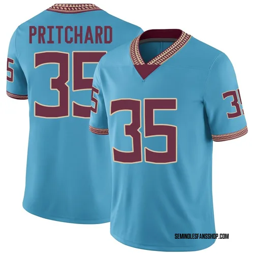 Men's Nike Ethan Pritchard Florida State Seminoles Game Replica Turquoise Heritage Jersey
