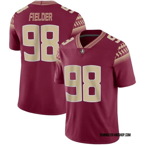 Men's Nike Grant Fielder Florida State Seminoles Game Garnet Football Jersey