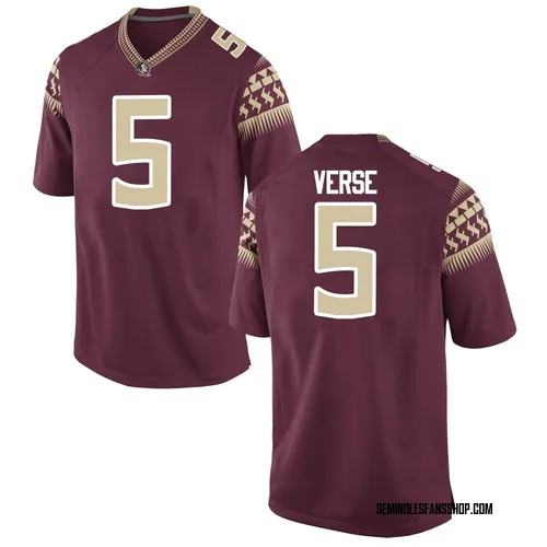 Men's Nike Jared Verse Florida State Seminoles Game Garnet Football College Jersey