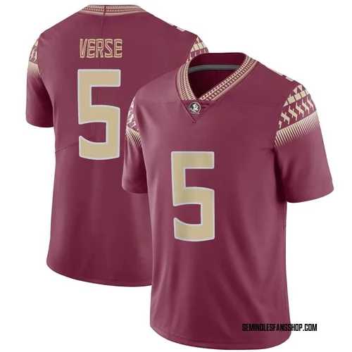 Men's Nike Jared Verse Florida State Seminoles Limited Garnet Football Jersey