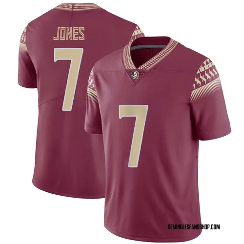 Men's Nike Jarrian Jones Florida State Seminoles Limited Garnet Football Jersey