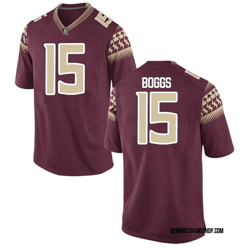 Men's Nike Jayvan Boggs Florida State Seminoles Replica Garnet Football College Jersey