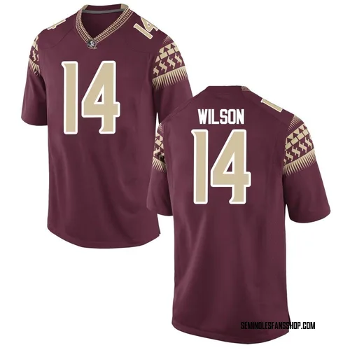Men's Nike Johnny Wilson Florida State Seminoles Replica Garnet Football College Jersey