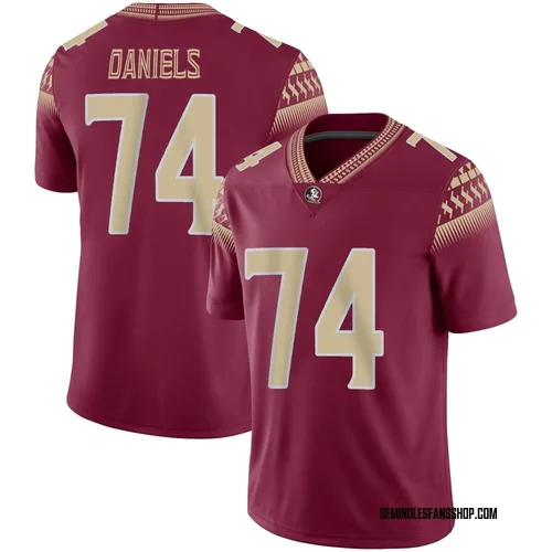 Men's Nike Jonathan Daniels Florida State Seminoles Game Garnet Football Jersey