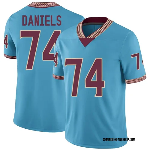Men's Nike Jonathan Daniels Florida State Seminoles Game Replica Turquoise Heritage Jersey