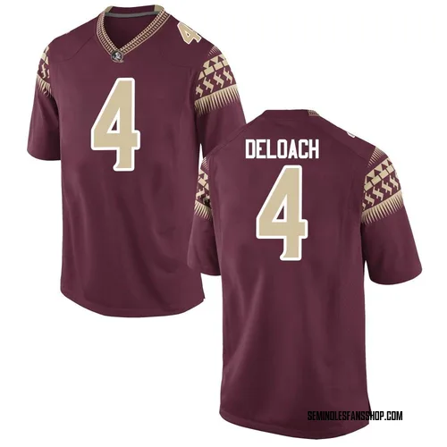 Men's Nike Kalen DeLoach Florida State Seminoles Replica Garnet Football College Jersey