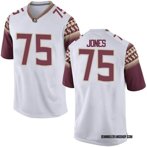 Men's Nike Keiondre Jones Florida State Seminoles Replica White Football College Jersey