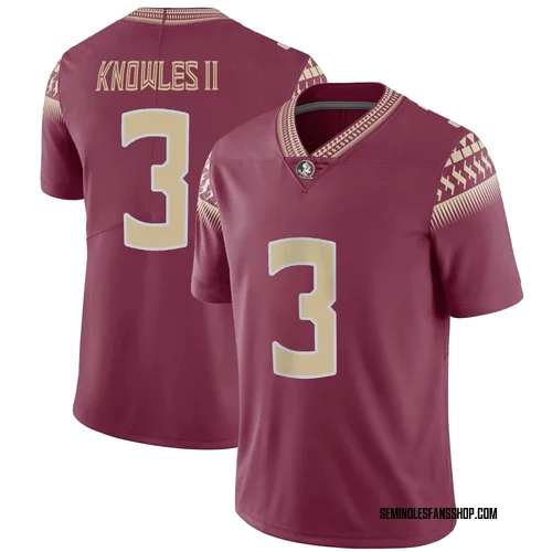 Men's Nike Kevin Knowles II Florida State Seminoles Limited Garnet Football Jersey