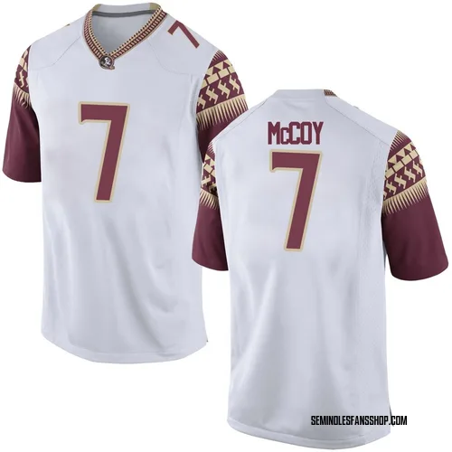 Men's Nike Lawayne McCoy Florida State Seminoles Replica White Football College Jersey