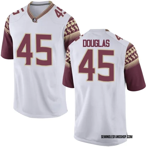Men's Nike Luke Douglas Florida State Seminoles Replica White Football College Jersey