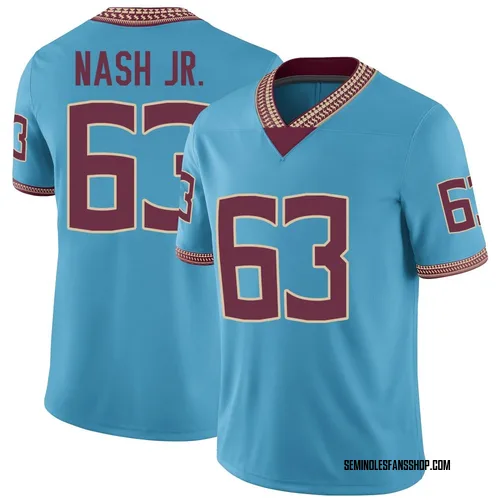 Men's Nike Mario Nash Jr. Florida State Seminoles Game Replica Turquoise Heritage Jersey