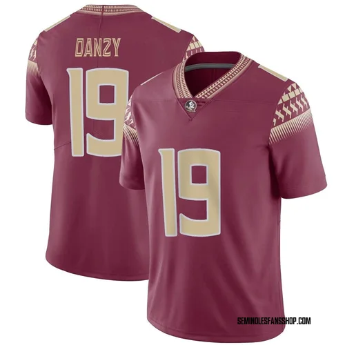 Men's Nike Micahi Danzy Florida State Seminoles Limited Garnet Football Jersey
