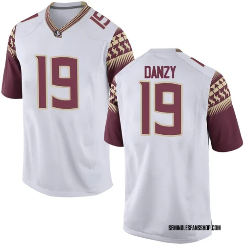 Men's Nike Micahi Danzy Florida State Seminoles Replica White Football College Jersey
