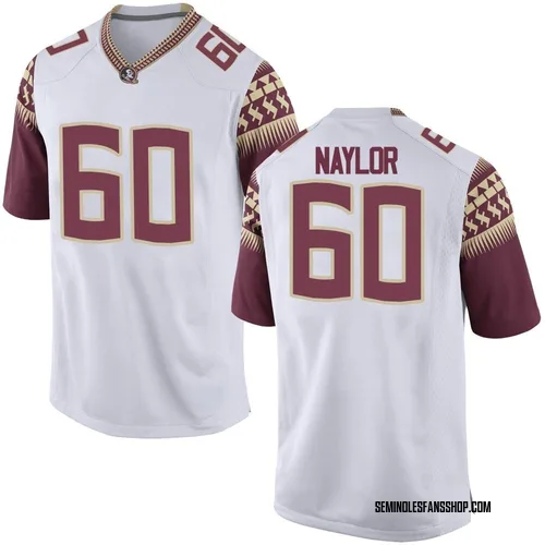 Men's Nike Peyton Naylor Florida State Seminoles Replica White Football College Jersey