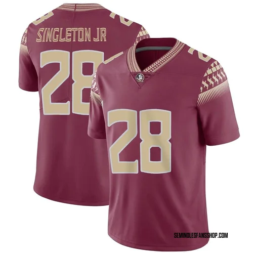 Men's Nike Samuel Singleton Jr. Florida State Seminoles Limited Garnet Football Jersey