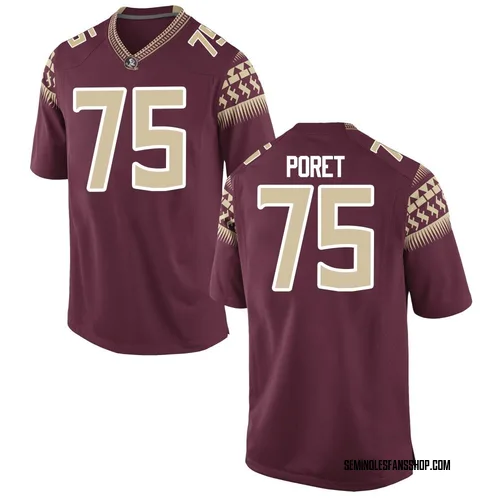 Men's Nike Sean Poret Florida State Seminoles Replica Garnet Football College Jersey