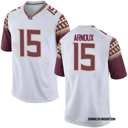 Men's Nike Shamar Arnoux Florida State Seminoles Replica White Football College Jersey