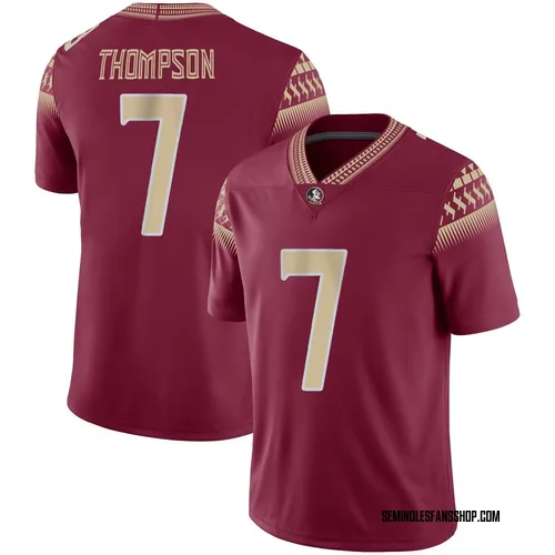 Men's Nike Stefon Thompson Florida State Seminoles Game Garnet Football Jersey