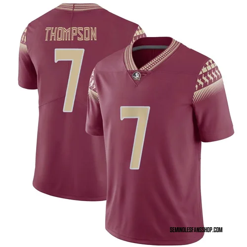 Men's Nike Stefon Thompson Florida State Seminoles Limited Garnet Football Jersey