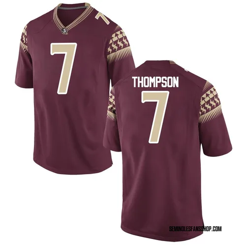 Men's Nike Stefon Thompson Florida State Seminoles Replica Garnet Football College Jersey