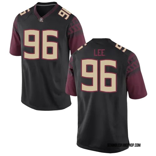 Men's Nike Tylon Lee Florida State Seminoles Replica Black Football College Jersey