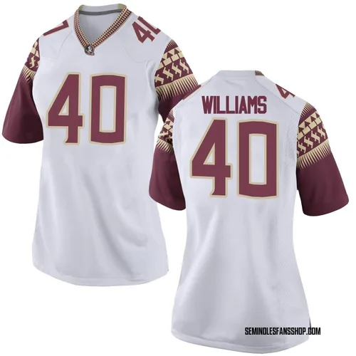 Women's Nike Amaree Williams Florida State Seminoles Replica White Football College Jersey