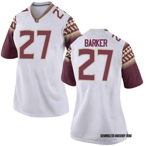 Women's Nike Ashlynd Barker Florida State Seminoles Game White Football College Jersey