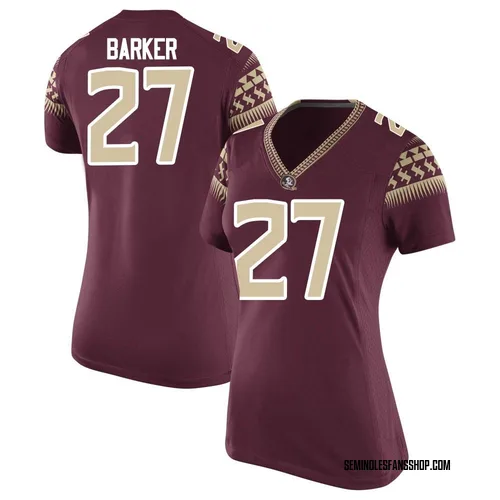 Women's Nike Ashlynd Barker Florida State Seminoles Replica Garnet Football College Jersey