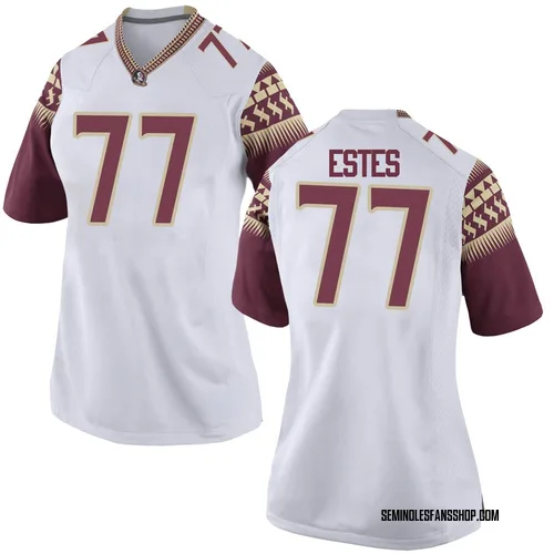 Women's Nike Bryson Estes Florida State Seminoles Game White Football College Jersey
